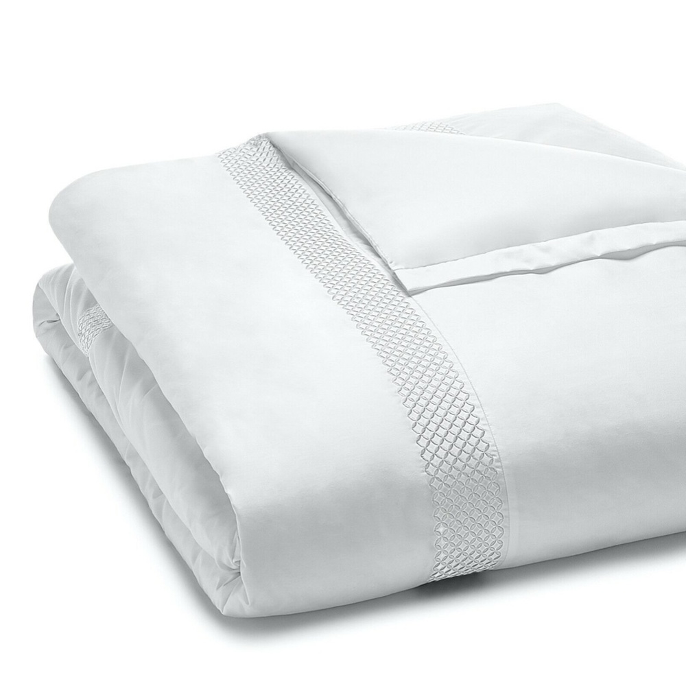 NIB [ KING ] Duvet Cover for Hudson Park Embroidered Geo - Picture 10 of 12